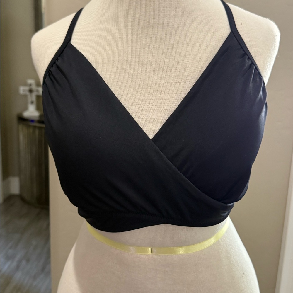Pink Victoria’s Secret Black Women's Bikini Wrap Top DD